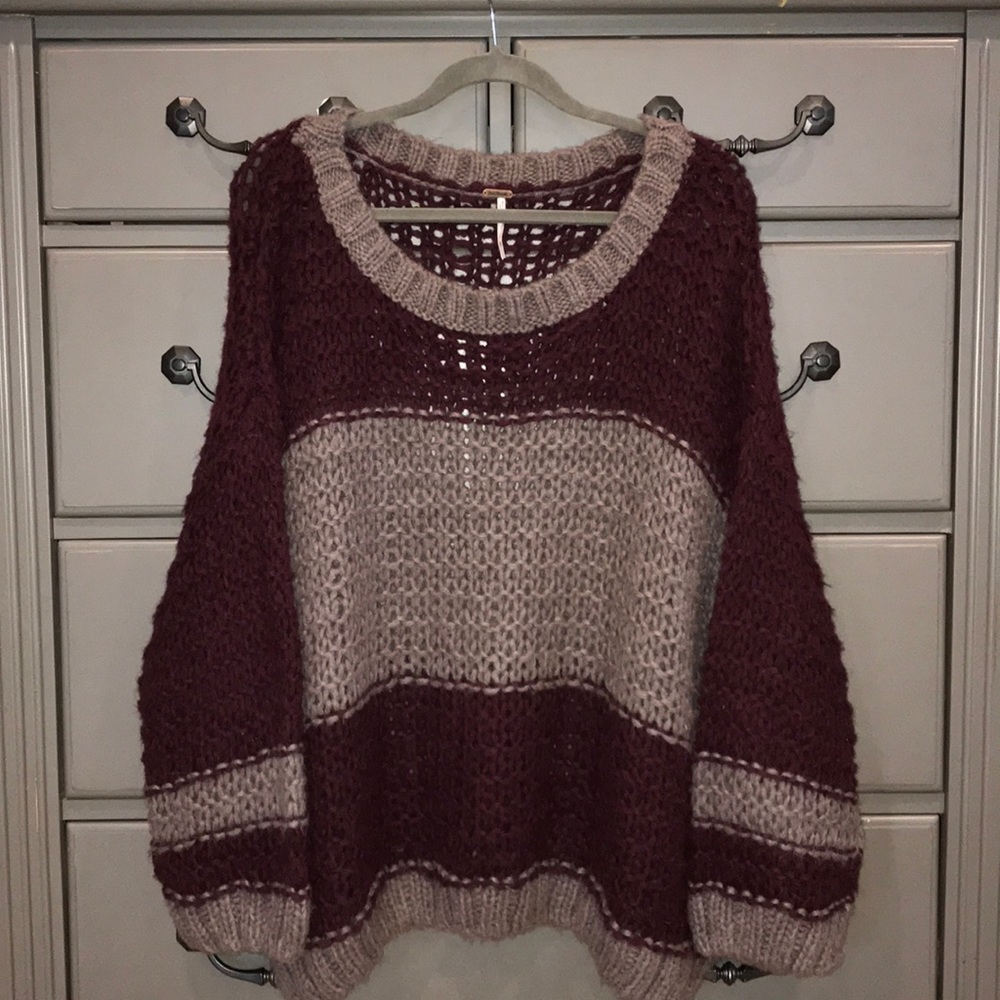NWOT Free People Monaco Knit Pullover Sweater